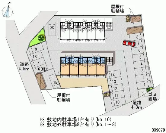 ★手数料０円★広島市安佐南区伴東　月極駐車場（LP）